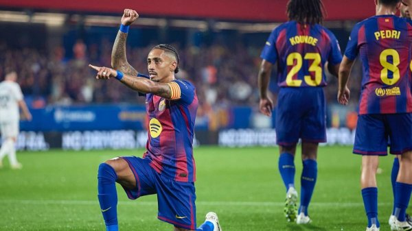 富明证券 西媒：拉菲尼亚此役未首发是因训练迟到，但替补登场后双响