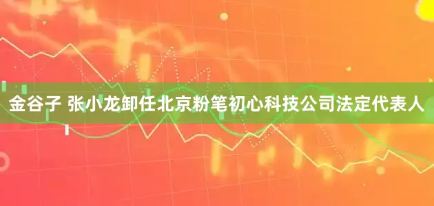 金谷子 张小龙卸任北京粉笔初心科技公司法定代表人